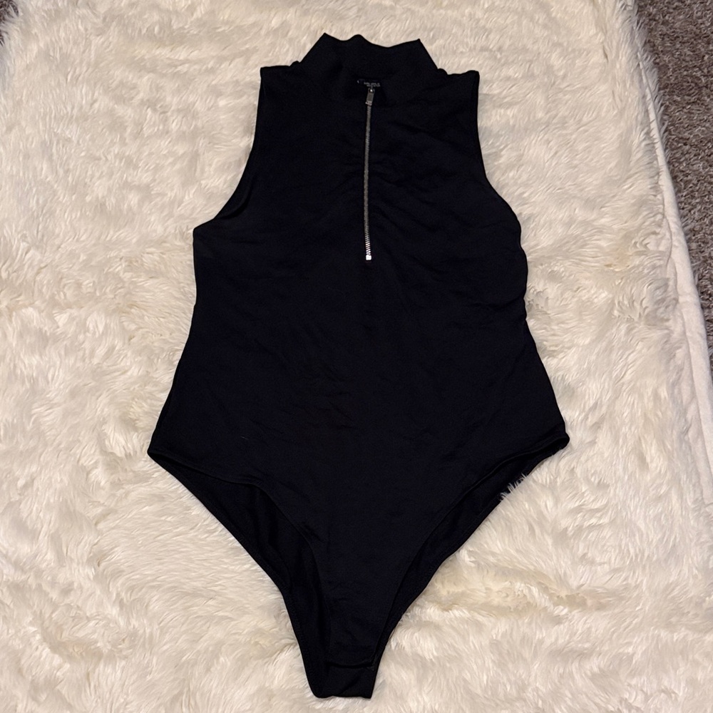 Zara Black Sleeveless Bodysuit